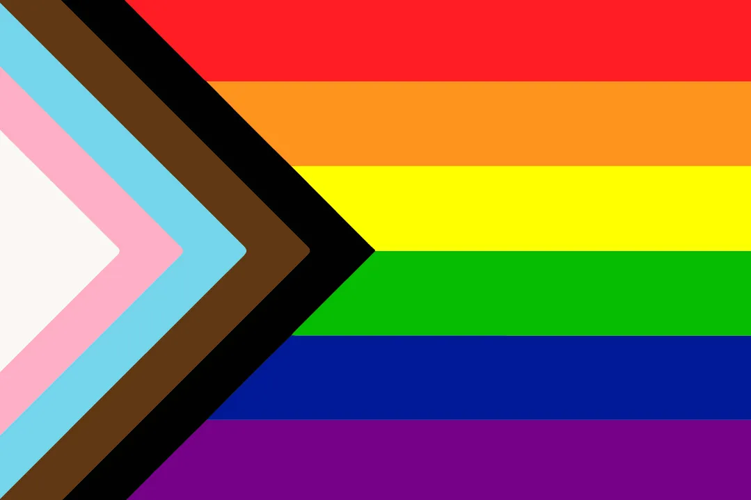 The Progress Pride flag