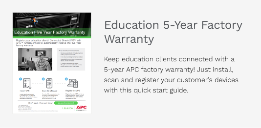 Education 5-Year Factory Warranty 